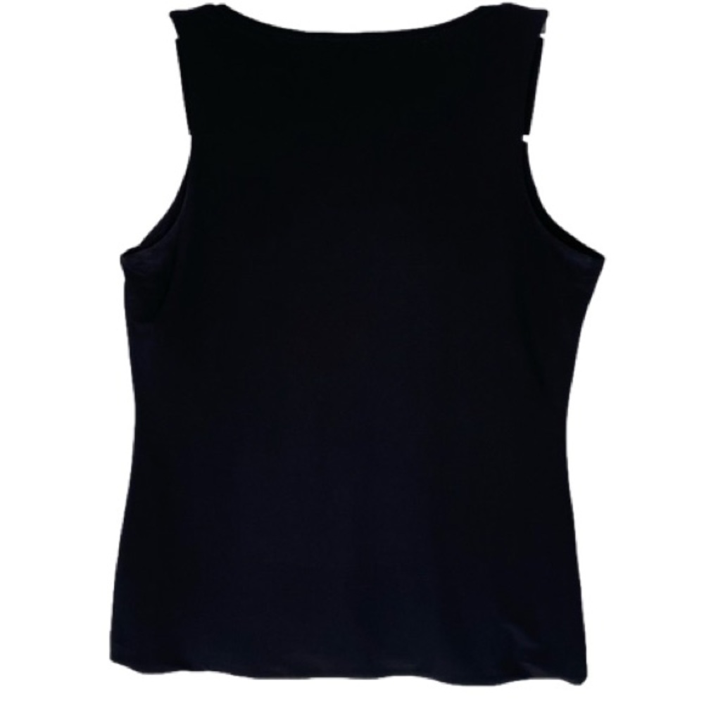 WHITE HOUSE/BLACK MARKET Sleeveless Top Lightweight Black Womens Size M - Picture 5 of 11